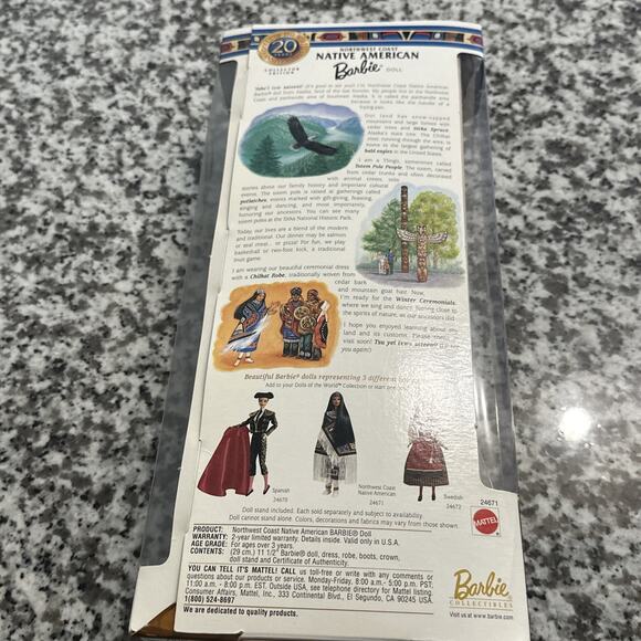 Northwest Coast Native American Barbie 1999 Collector Edition Mattel - Picture 4 of 8